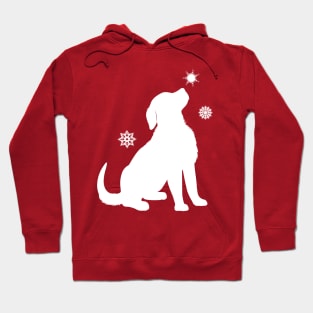 Golden Retriever Puppy with Snowflakes at the Holidays Hoodie